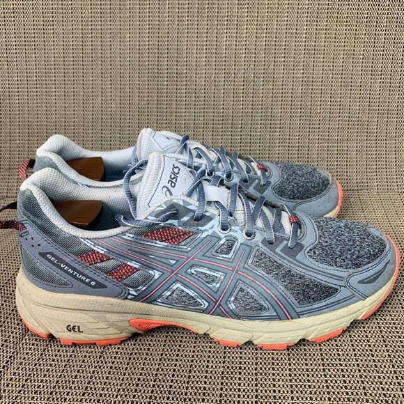 Asics Gel-Venture 6 Womens Size 10 Gray & Orange Running Shoes - Picture 8 of 9